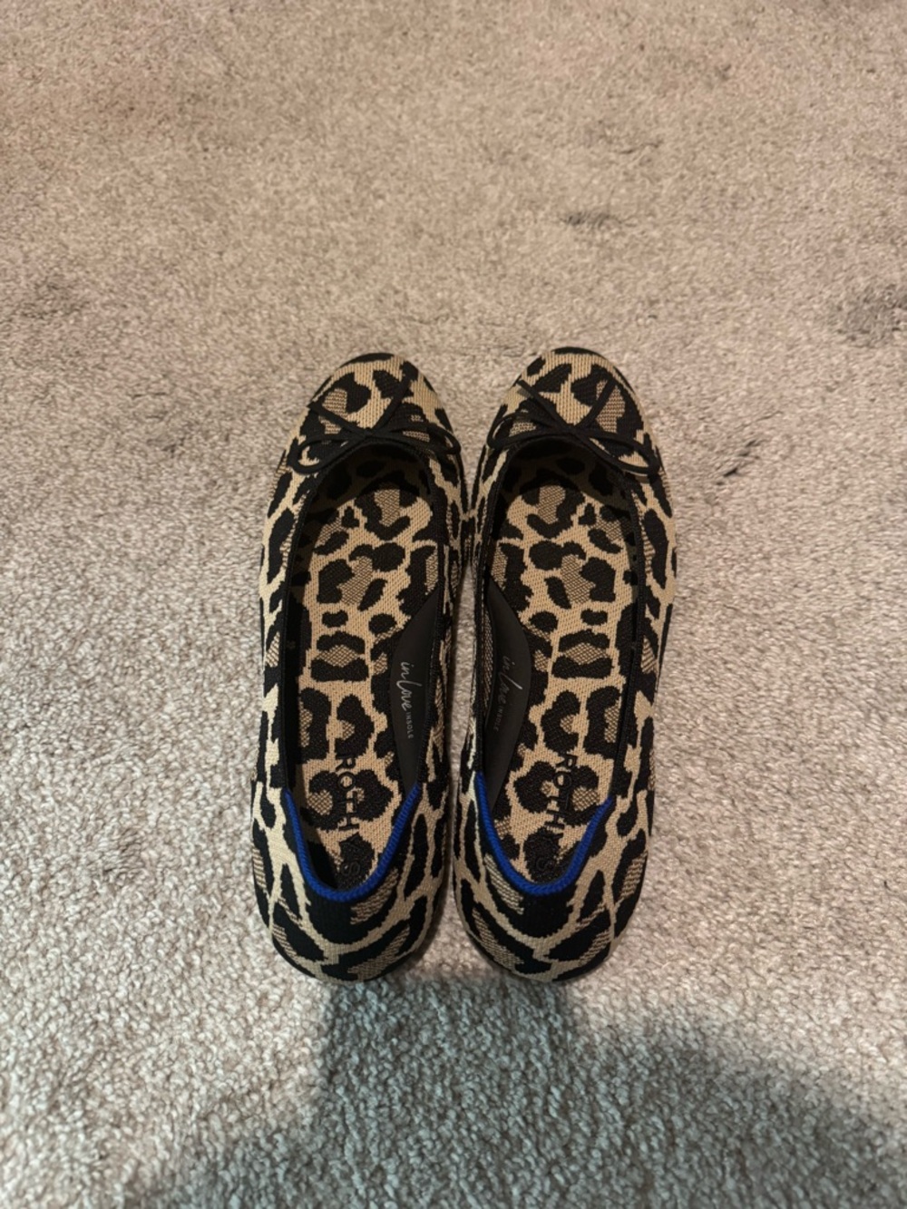 Rothys Leopard Print Ballet Flats